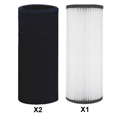 Lot de 2 pré-filtres + 1 Filtre polyester pour centrales UNELVENT Saphir 180, 250N, 300, 350N et 600N