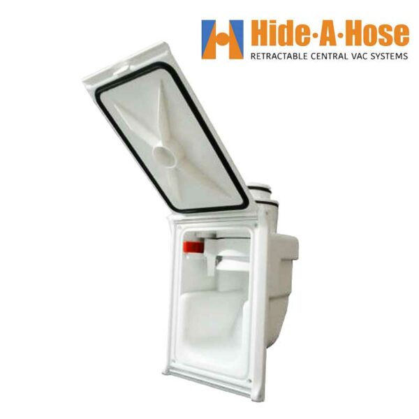 Prise murale blanche pour système Hide-A-Hose – modèle ancienne génération_1