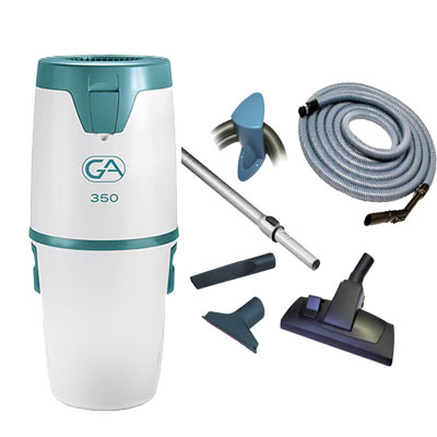Aspiration centralisée GA 350 (jusqu’à 350m²), Garantie 2 ans + Kit flexible standard 8m + 5 accessoires, GÉNÉRAL D'ASPIRATION 31082435