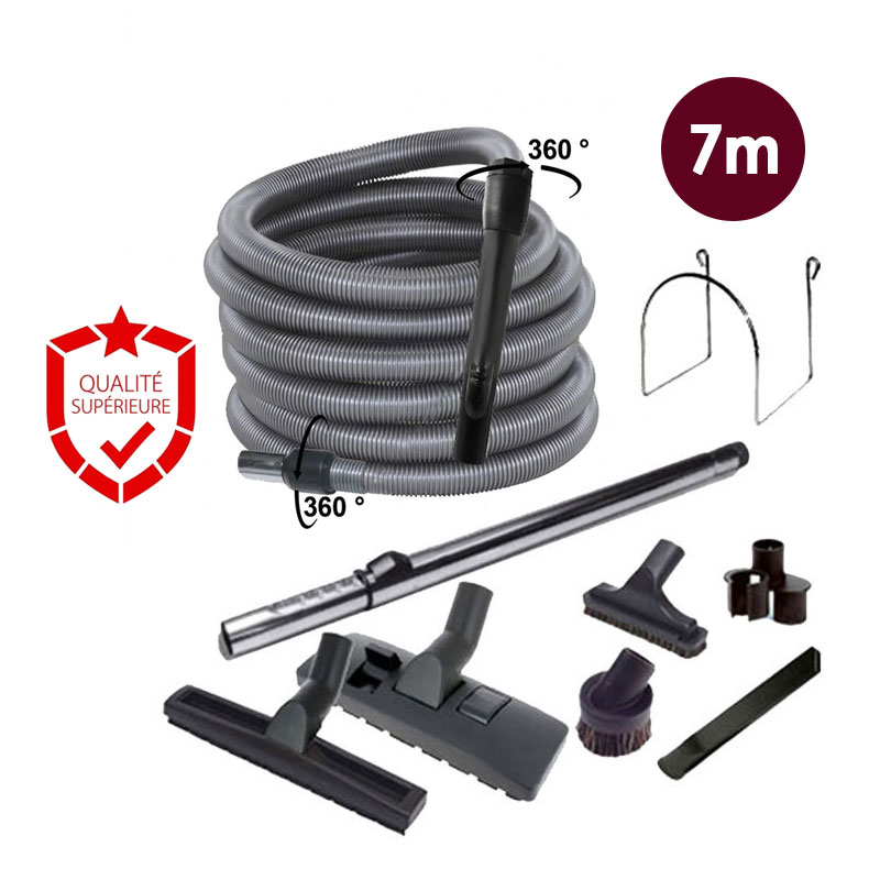 Set 8 accessoires + 1 flexible - longueur 7m