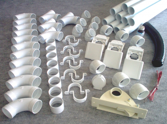kit 3 prises + 1 kit prise garage + 1 kit ramasse miettes - beige