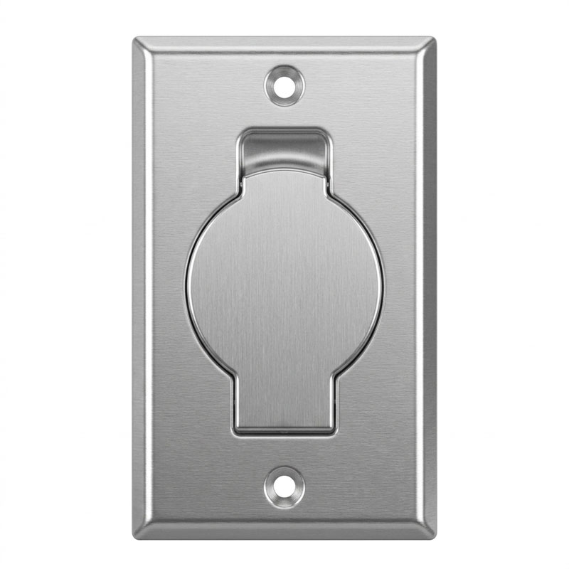 Prise murale porte ronde - silver_1