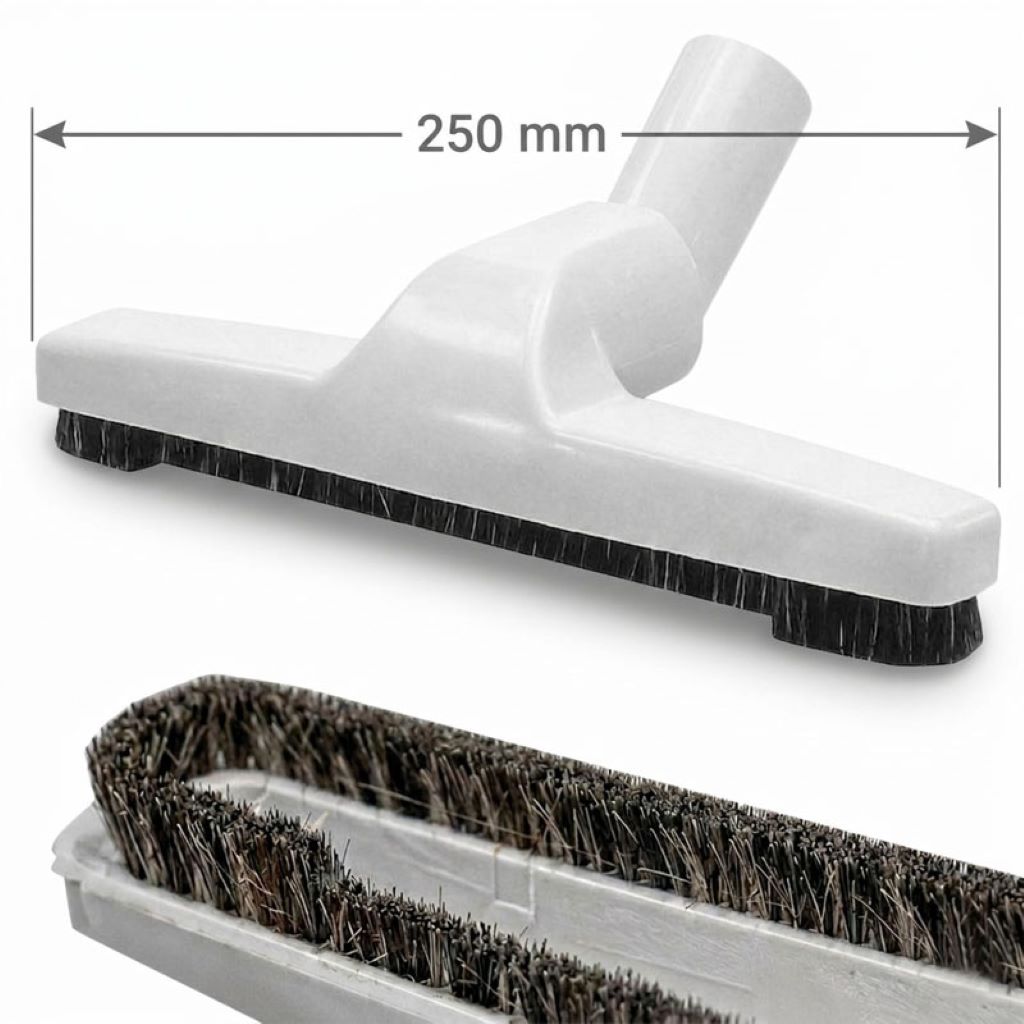 Brosse parquet et sols durs deluxes 250 mm grise