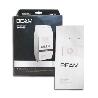 3 sacs pour centrales d'aspiration BEAM 166, 167, 168, 169, 189, 199, 725, 750, 775, 2067, 2089, 2100, 2700, 2725, 2750 et 2775, Beam B69025