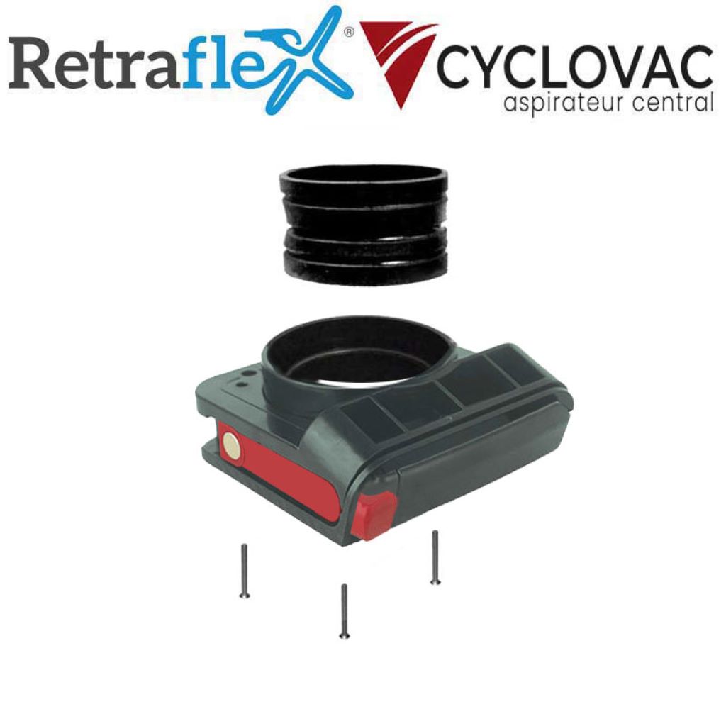 Poignée de verrouillage étanche avec joint en caoutchouc pour prise Retraflex – nouvelle génération, Cyclovac ITRET223_1