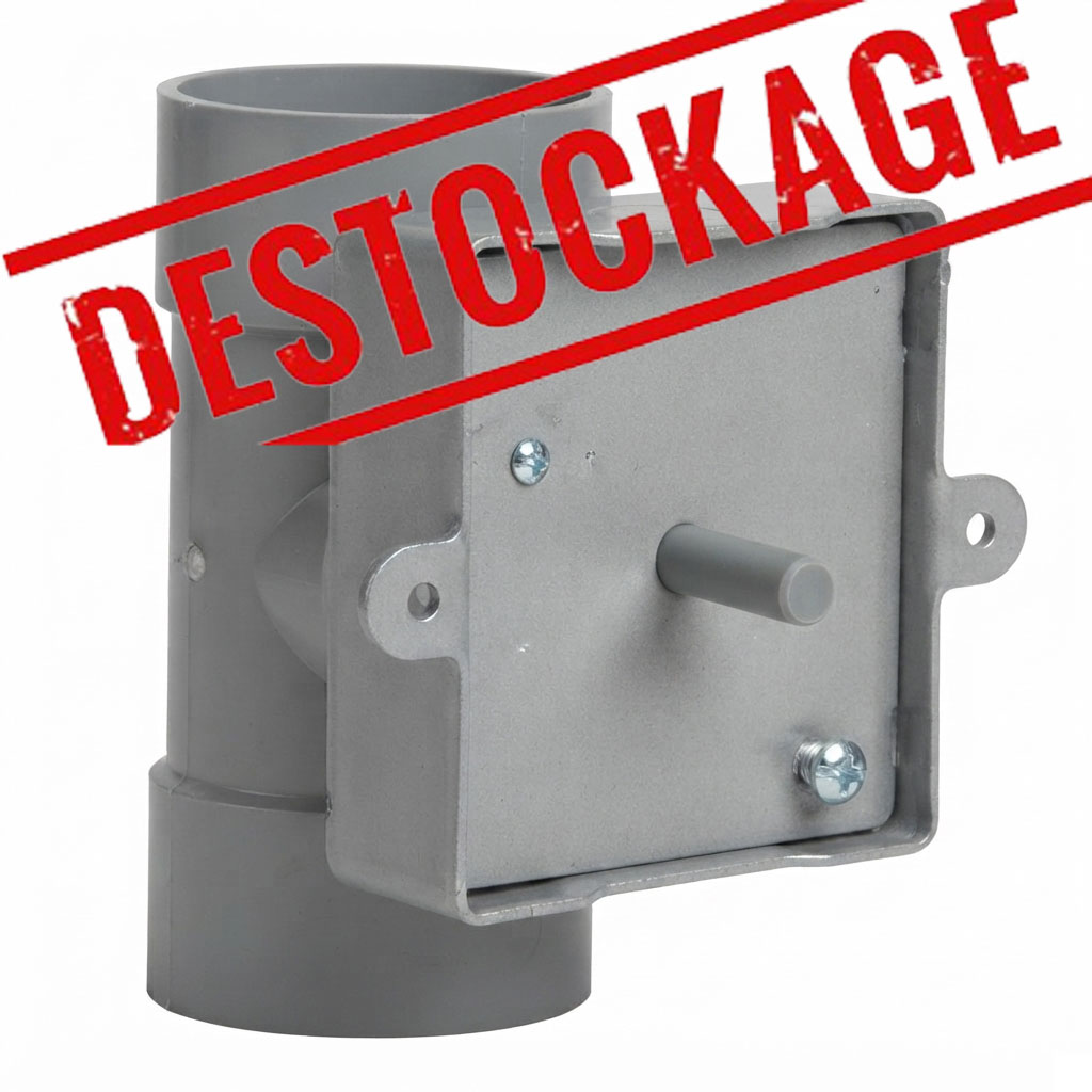 plaque de montage raccord tube