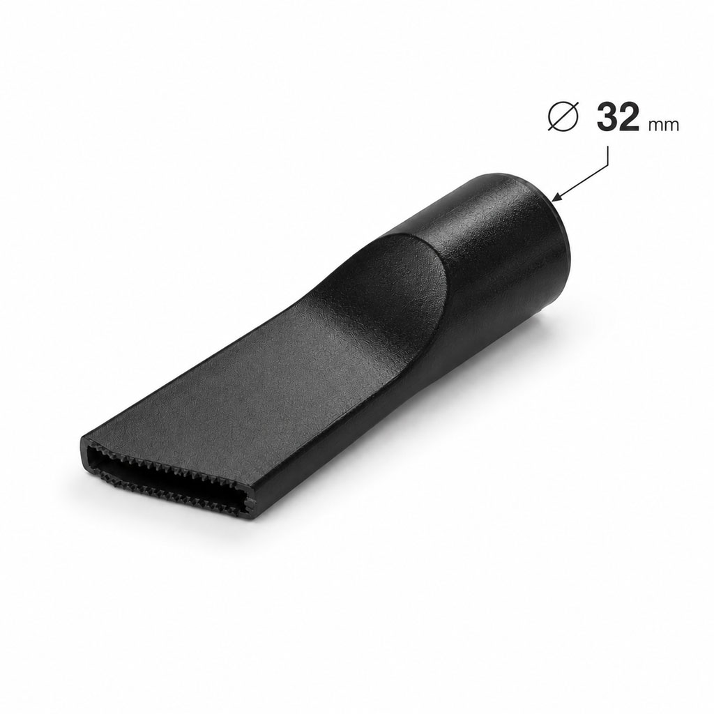 Suceur plat noir ultra-fin spécial rails de baies vitrées