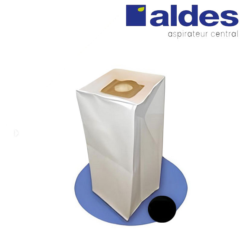 Sac ALDES 30 litres universel + 1 filtre moteur pour centrales AXPIR, BLUE, BOOSTY, DOOBLE, CONFORT, ENERGY, FAMILY,  C CLEANER, BOOSTER, POWER - ALDES 11070084