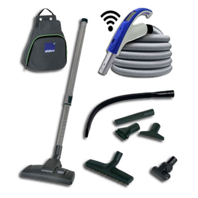 Aspirateur centralisé type Aldes HAYDEN SuperVac 80 Garantie 10 ans (jusqu’à 500 m²) + set de nettoyage_2