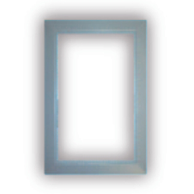 Encadrement pour Prise murale porte ronde rectangulaire - gris clair