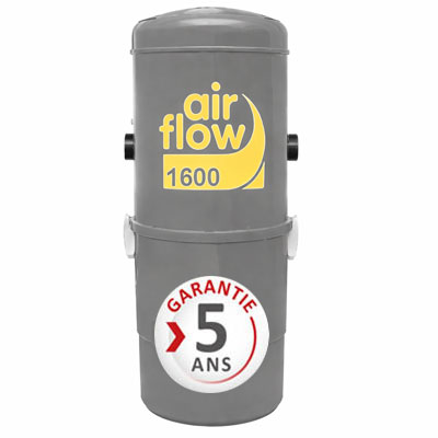 Aspirateur central type ALDES, Airflow 1600 (surface jusqu’à 300 m²) + set accessoires - Garantie 5 ans_2