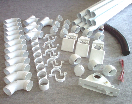 kit 3 prises + 1 kit prise garage + 1 kit ramasse miettes - blanc