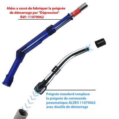 Set ALDES 8 accessoires + 1 flexible avec poignée standard chromée remplace la poignée de commande pneumatique ALDES 11070062 avec douille de démarrage et vanne d’arrêt - longueur 15m_1