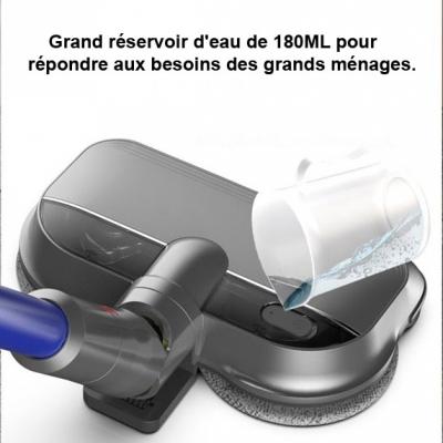 Brosse vadrouille électrique pour aspirateur sans fil compatible Dyson V7, V8, V10, V11, lumière LED, réservoir d'eau, tête de brosse_1