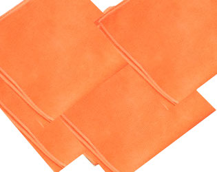 microfibres orange entretien courant par 10