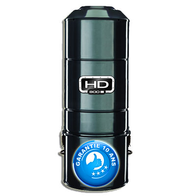 ASPIRATEUR CENTRAL SANS SAC SANS FILTRE HD800C (jusqu’à 350 M²) GARANTIE 10 ans + set inter 9 M + 8 accessoires + 1 Kit de nettoyage micro offert_1