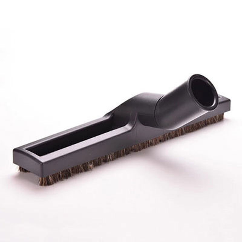 Brosse parquet et sols durs en crin naturel à roulettes 300 mm_5
