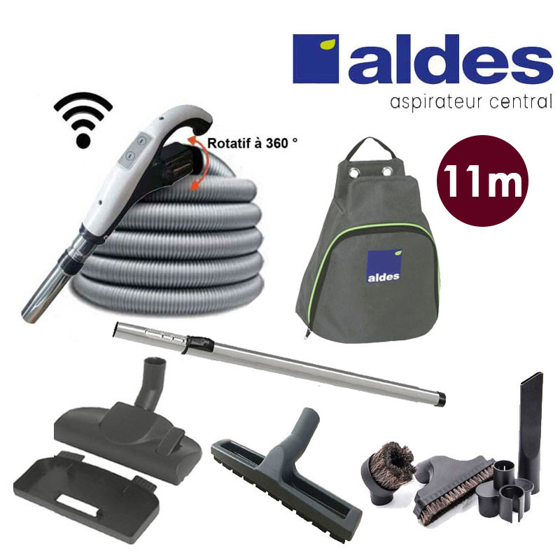 Set de nettoyage 8 accessoires + 1 flexible avec poignée marche/arrêt à télécommande intégrée 915 (Émetteur seul) - longueur 11m