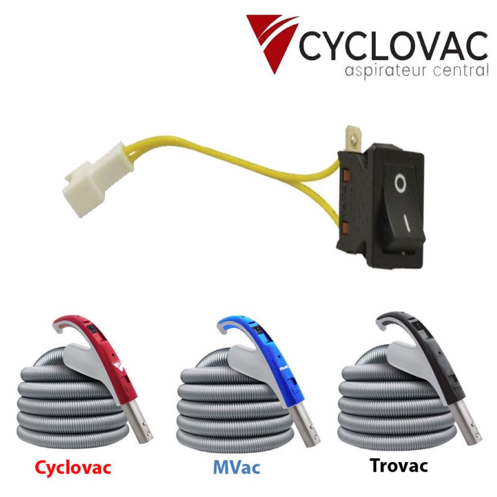 Interrupteur pour flexible CycloVac MVac 24 Volts, Cyclovac TBOPOA002_1