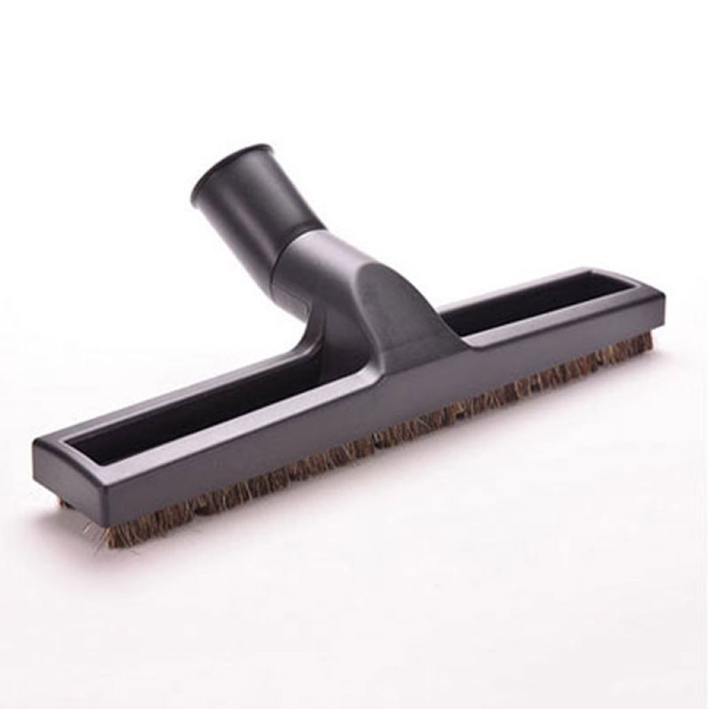 Brosse parquet et sols durs en crin naturel à roulettes 300 mm_2