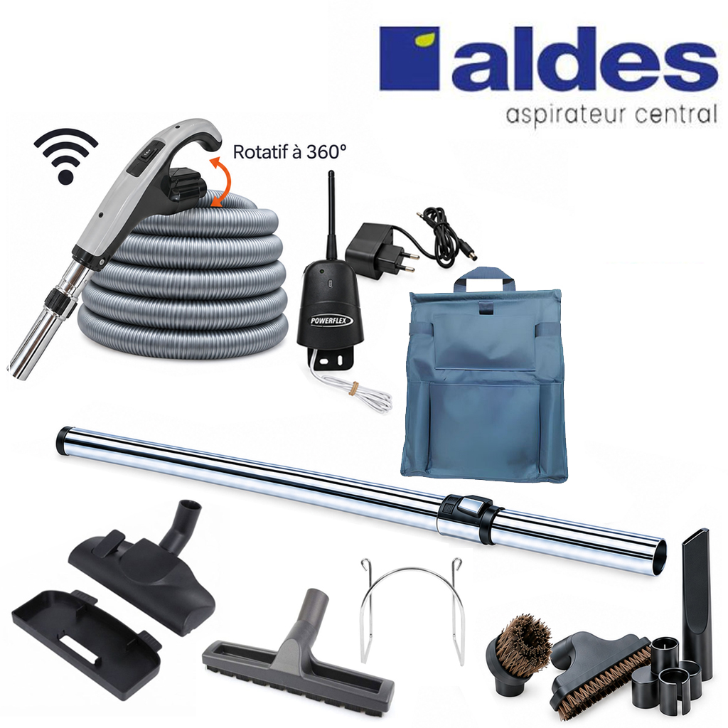 Aspirateur central type ALDES, ASPI PRO 400 garantie 5 ans (jusqu’à 400 m²) + set accessoires - Garantie 5 ans_2