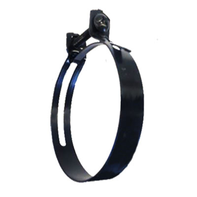 Collier de serrage noir Ø int 53-60 avec vis