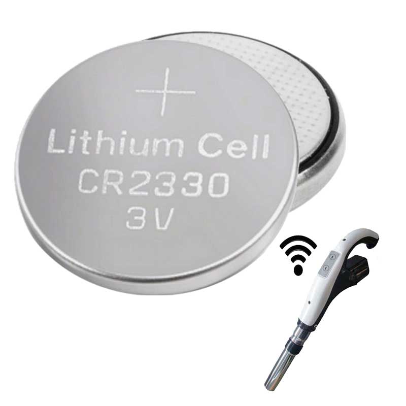 Pile 3V au lithium CR2032 pour poignée de flexible ergonomique à télécommande