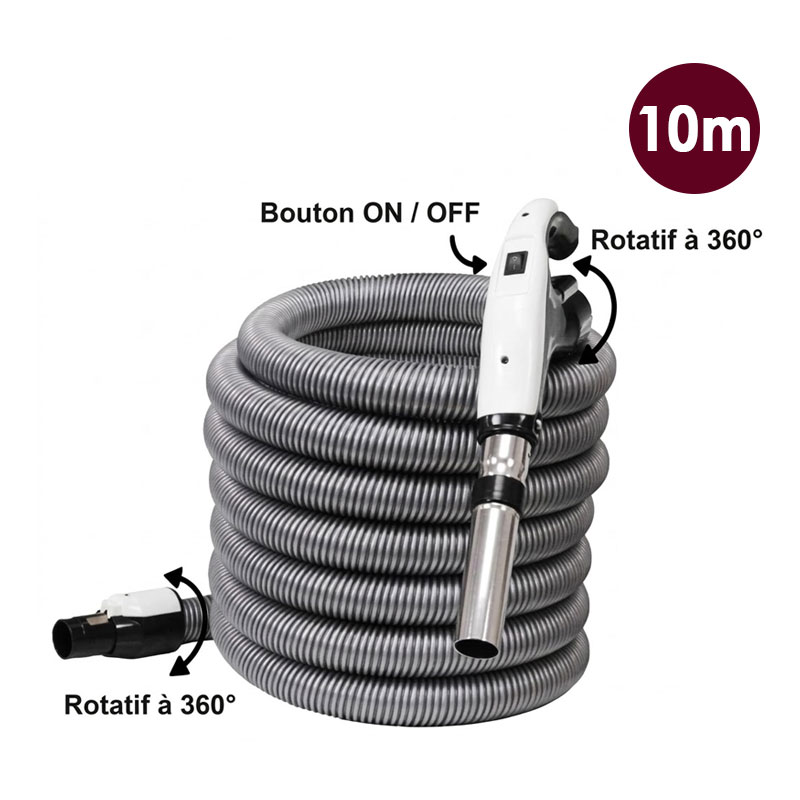 Flexible avec commande on/off et nouveau terminal rotatif 360° aux deux extrémités - longueur 10m