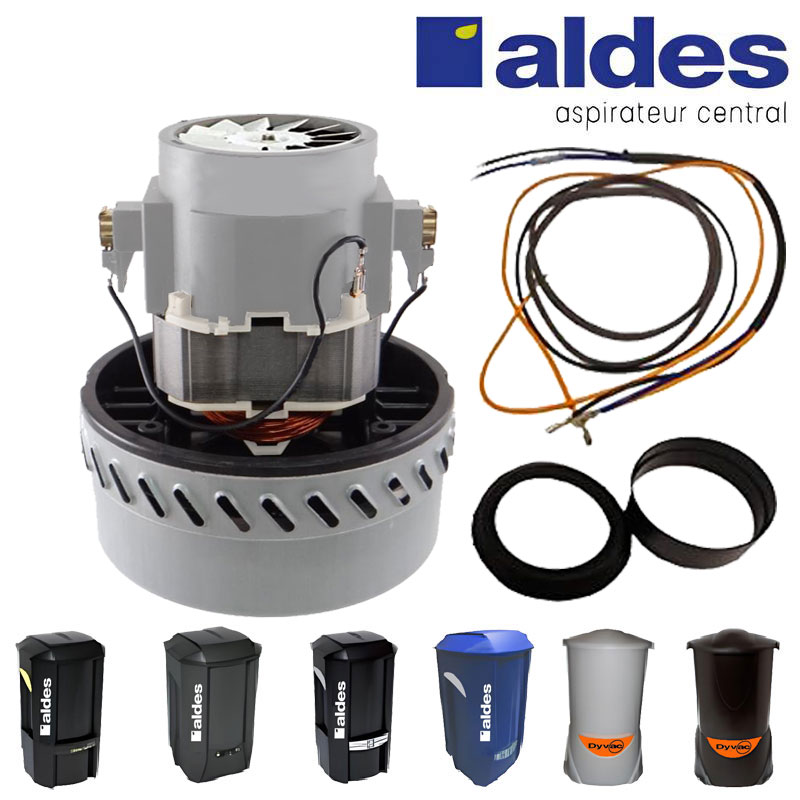 Kit moteur 1400W pour centrales Dyvac, C. cleaner, C.Booster, C.Power, C.dooble, Garantie 1 an, ALDES 11171626