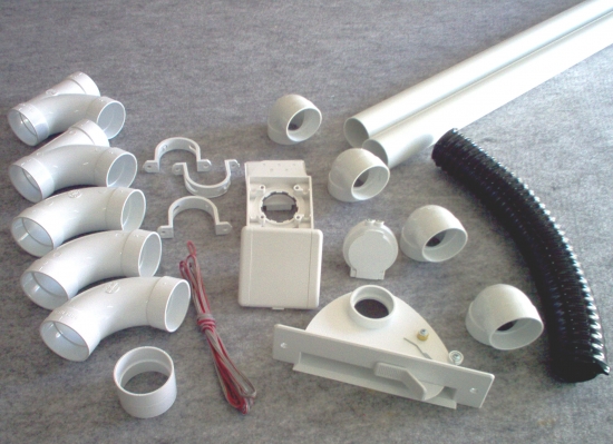 kit 1 prise + 1 kit prise garage + 1 kit ramasse miettes - blanc