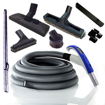 Aspiration centralisée Aspi-pro 550 garantie 5 ans + 2 Sets 9 m RETRAFLEX + 14 accessoires + kit 2 prises RETRAFLEX nouvelle génération, 20% plus petit que le premier modèle! + kit prise balai + kit prise garage (rayon d'action 2 X 90 m2)_2