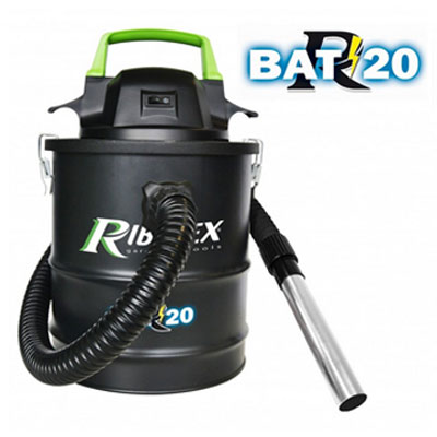 Aspirateur à cendres à batterie R-BAT20 15 L, RIBIMEX PRBAT20/CEN