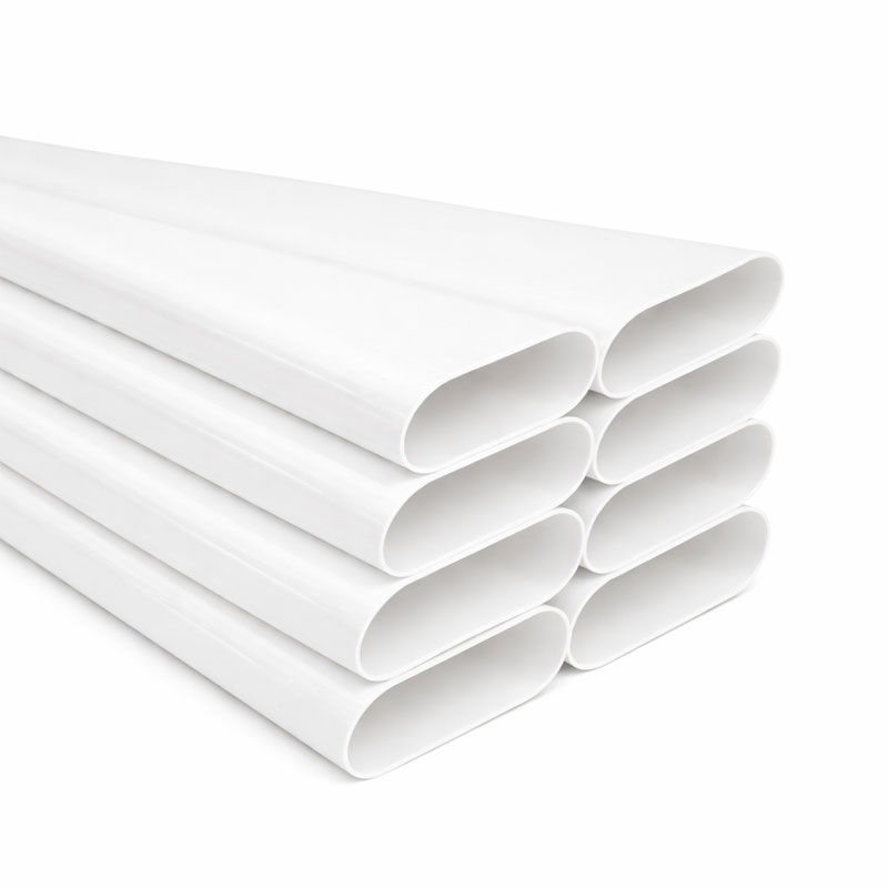 Tuyau spécial Aspiration centralisée ovale série SlimLine Vac par botte de 15 m  pour cloison 70 mm, SACH AI9101/1.5-SC