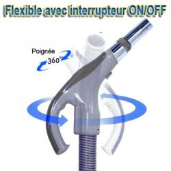 Aspiration centralisée sans sac OTTO BULL ONDA 150 INOX (jusqu’à 150 m²), Garantie 2 ans + Set inter 9 M + 8 accessoires + kit 3 prises + kit prise balai + kit prise garage_2