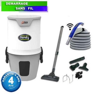Centrale d'aspiration SACH VAC HANDY - Garantie 4 ans - Surface jusqu’à 200 m² - Set de nettoyage, UD6014-SC/E