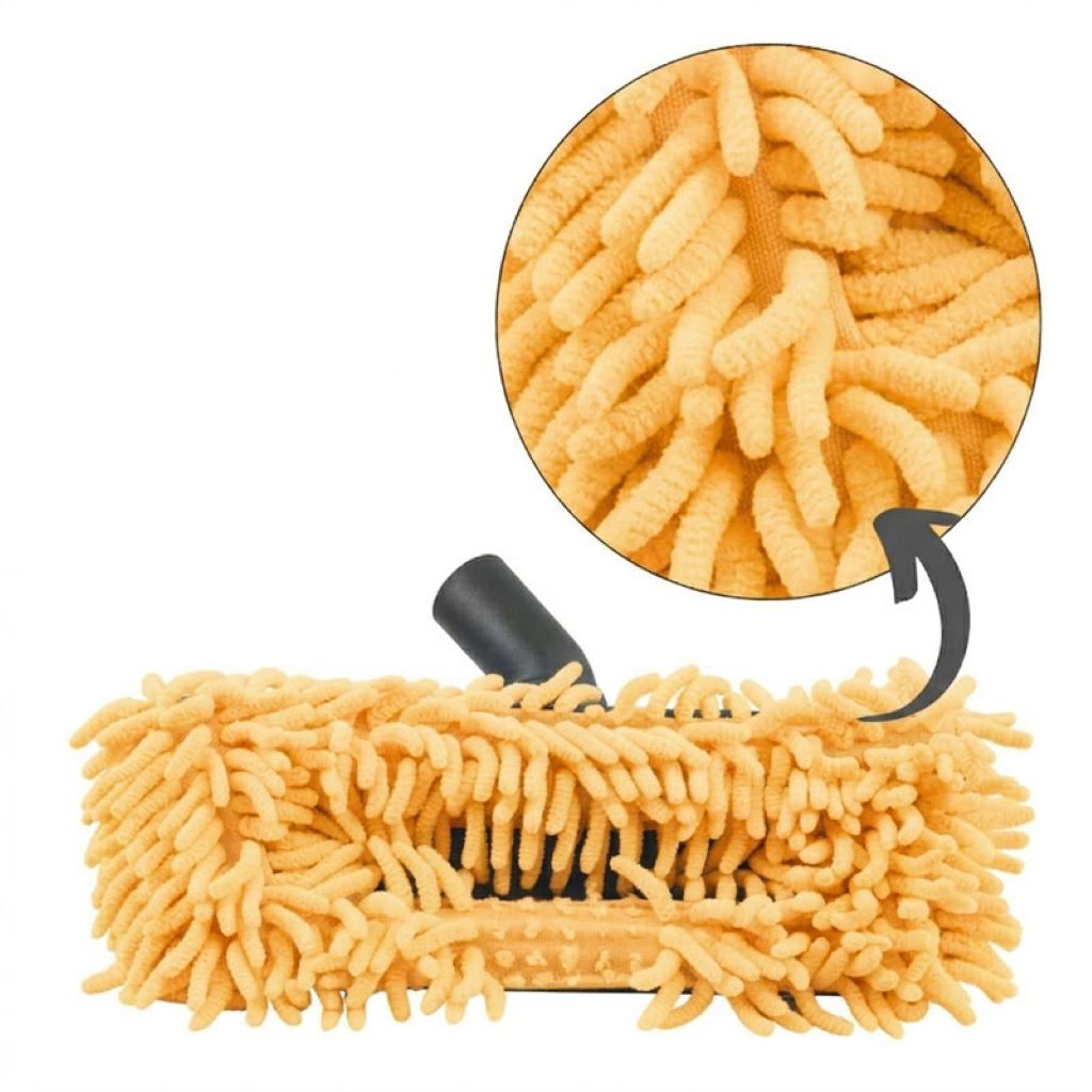 Brosse rasta mop microfibre - spéciale parquet - orange_7