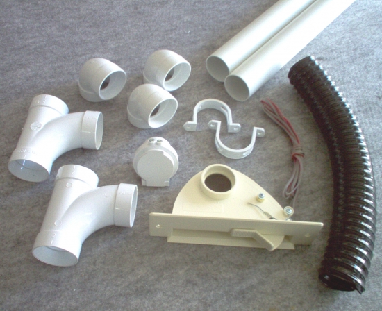kit 1 prise garage + 1 ramasse miettes - beige