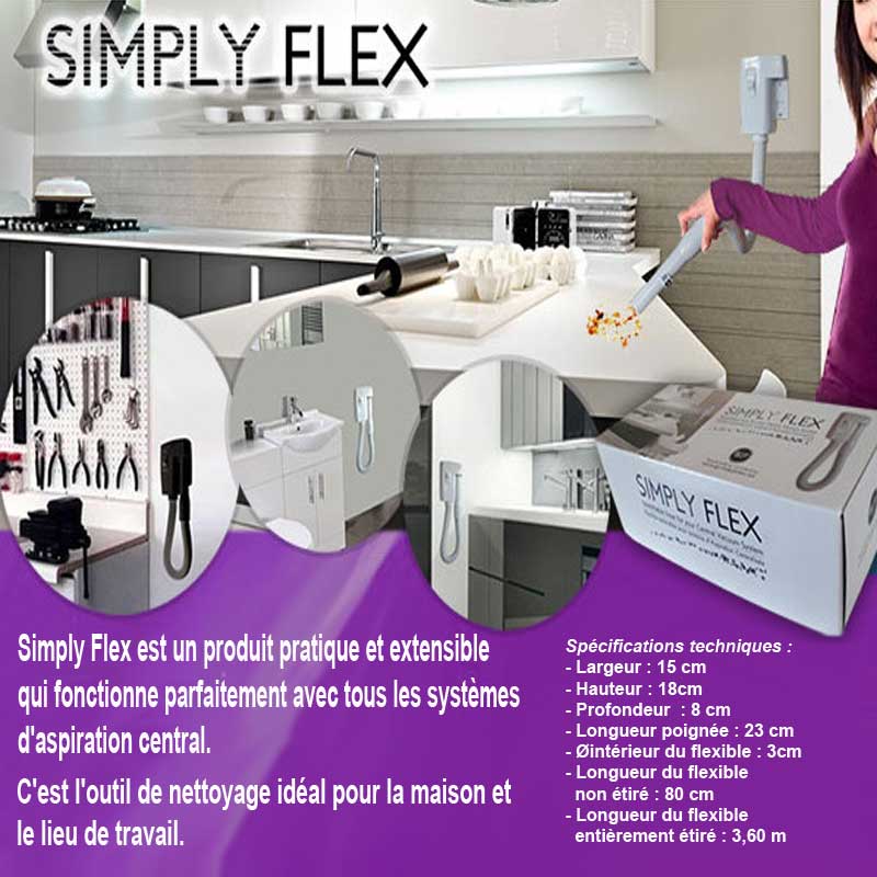 Flexible SimplyFlex -  idéal pour la cuisine et la salle d'eau - blanc_2