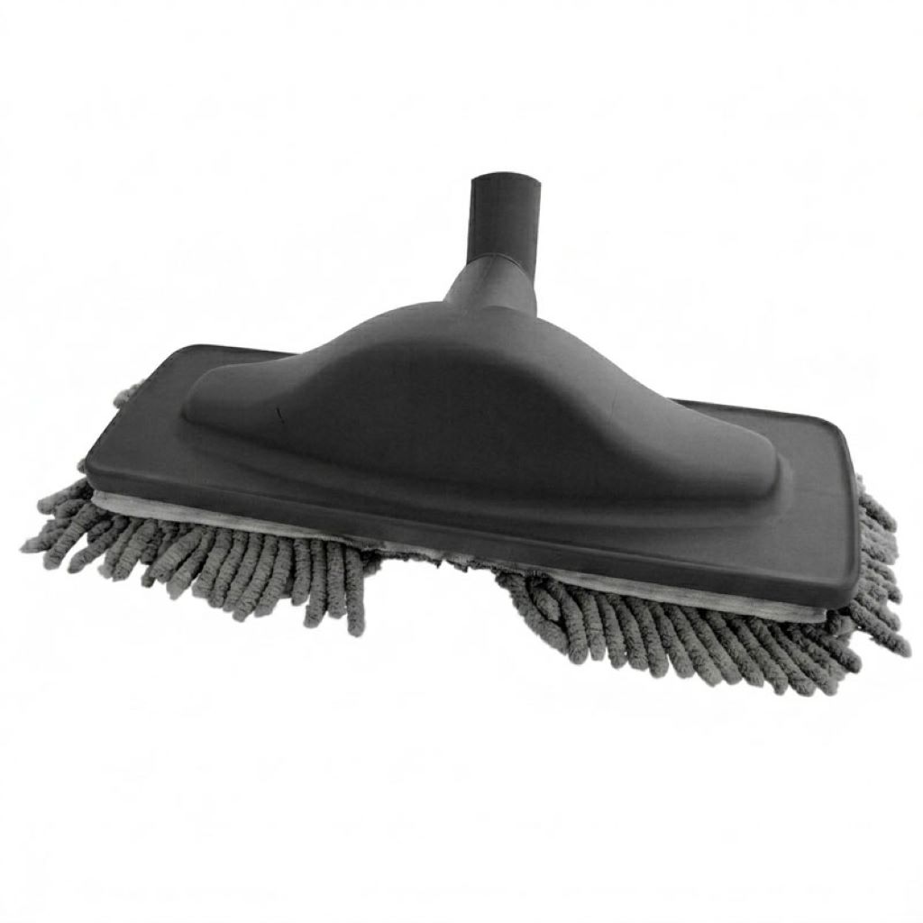 Brosse rasta mop microfibre - spéciale parquet - gris