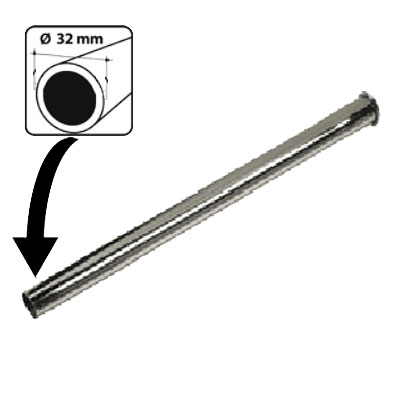 Tube en acier chromé