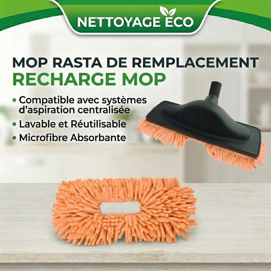 Mop rasta de remplacement - orange