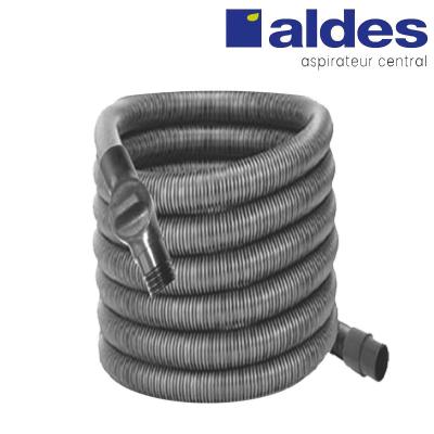 Set ALDES 8 accessoires + 1 flexible avec poignée standard chromée remplace la poignée de commande pneumatique ALDES 11070062 avec douille de démarrage et vanne d’arrêt - longueur 8m_11