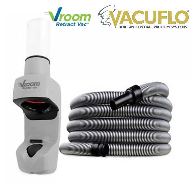 Nouveau Kit Flexible Vroom Retract Vac, compatible avec toutes les marques d'aspiration centralisée - longueur 12m_3
