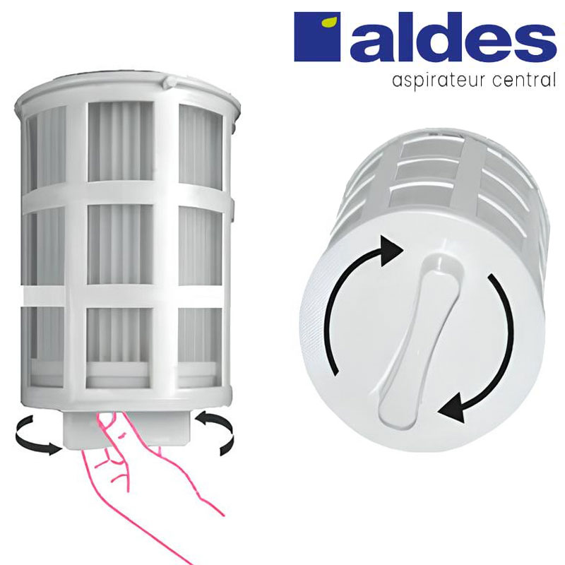Centrale ALDES C.Axpir® Dynamic, Garantie 2 ans (jusqu'à 500 M²) + Set inter 9 M + 8 accessoires + kit 3 prises + kit prise balai + kit prise garage_8