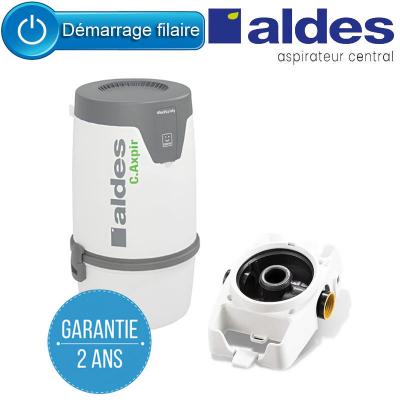 Aspirateur central ALDES Pack C.AXPIR INITIA Garantie 2 ANS (jusqu’à 200 m²) + Berceau mural offert, Aldes 11071419
