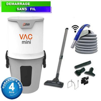 Centrale d'aspiration SACH VAC MINI - Garantie 4 ans - Surface jusqu’à 400 m² - Set de nettoyage, UD6011-SC/E