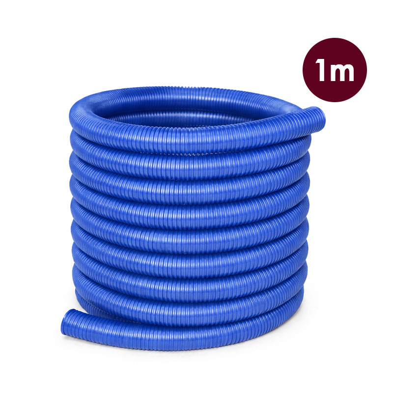 Flexible aspiration centralisée nu - bleu - longueur 1m