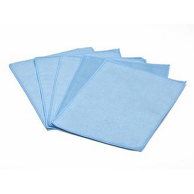Micro-Fibre spéciale optique 15 x 20 cm bleue - sachet de 5 pièces