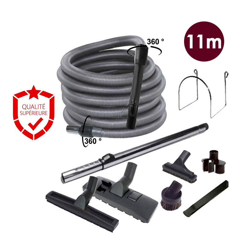 Set 8 accessoires + 1 flexible - longueur 11m