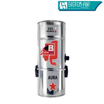 Aspiration centralisée avec sac OTTO BULL AURA 150 INOX (jusqu’à 150 m²), Garantie 2 ans, SISTEM AIR VAC55AU_1
